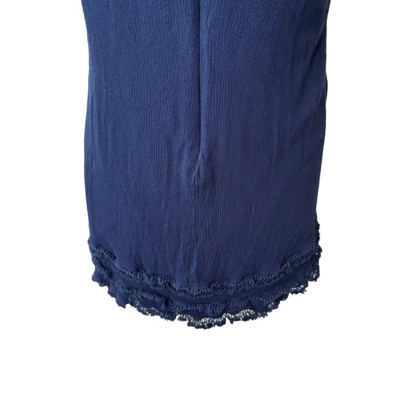 Lulus Sheath Dress Womens Knee Length Short Sleeve Lightweight Blue Large - Picture 8 of 13